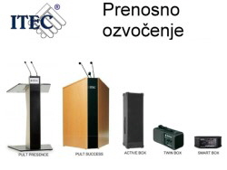 ITEC PRENOSNO OZVOCENJE   250 X