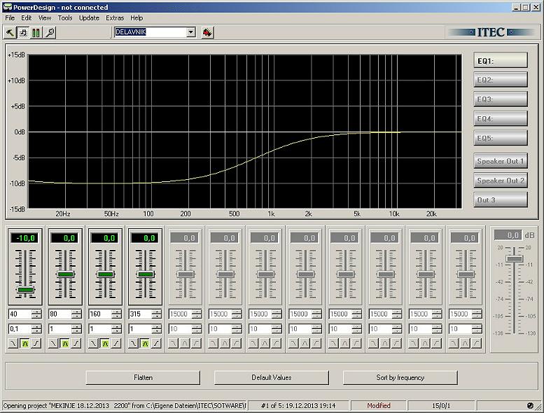 POWER DESIGN DSP SETTING   777 X
